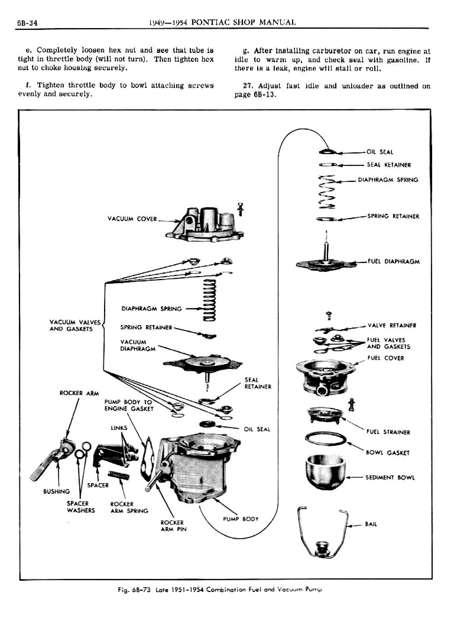 1949 Pontiac Shop Manual- Engine Fuel Page 34 of 42